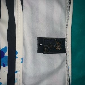 Striped Watercolor Bikini Bottoms